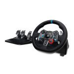 LOGITECH G29 Driving Force Racing da corsa con pedali regolabili , ritorno di forza reale, comandi cambio in acciaio inossidabile,volante in pelle, spina EU, PS5 PS4,PC,MAC-NERO
