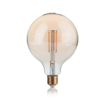 IDEAL LUX LAMPADINA LED VINTAGE E27 4W GLOBO BIG FILAMENTO AMBRATA