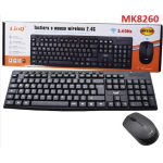 KIT MOUSE E TASTIERA LINQ WIRELESS 2.4GHz DESKTOP WI FI USB mk8260