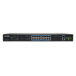 SWITCH POE+ VULTECH SECURITY 16 PORTE 10/100 FE + 2 PORTE + 2 PORTE UPLINK 10/100/1000 GE + 2 PORTE UPLINK SFP 200W AI SMART