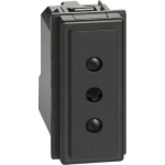 L.NOW - PRESA 2P+T 10A 250VAC NERA