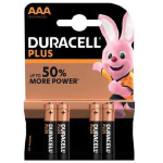 DURACELL AAA- Batterie Alcaline LR03/MN2400 Plus Power MINI STILO AAA - 5000394018457/5000394011117 - PLUS-AAA