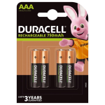 DURACELL - Batterie Rechargeable AAA HR3/DX2400 RECH-AAA-750 - 5000394045019 - RECH-AAA-750