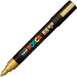 Uni Posca - Marcatore a punta rotonda tratto medio da 2,5 mm - Oro - PC5M-ORO