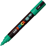 Uni Posca - Marcatore a punta rotonda tratto medio da 2,5 mm - Verde - PC5M-V
