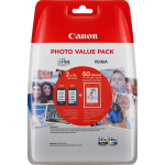 CANON Value Pack Blister PG-545XL/CL-546 XL 4x6 Phot Paper GP-501 50sheets + XL Black & XL Colour Cartridges - 8286B006