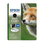 EPSON T1281 ink cartridge black standard capacity 5.9ml 1-pack blister without alarm - C13T12814012