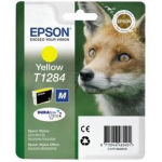 EPSON T1284 ink cartridge yellow standard capacity 3.5ml 1-pack blister without alarm - C13T12844012