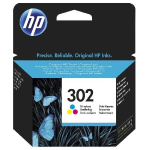 HP 302 Ink Jet Cartridge TriColor Standard Capacity - F6U65AE