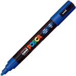 Uni Posca - Marcatore a punta rotonda tratto medio da 2,5 mm - Blu - PC5M-B