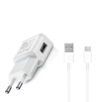 Caricabatterie Fast Charge ORIGINALE Samsung EP-TA200 + Cavo dati Type-C Tipo -C WHITE BIANCO