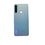 BACK COVER + CAMERA FRAME PER XIAOMI REDMI NOTE 8T SCOCCA COPRIBATTERIA POSTERIORE WHITE BIANCO