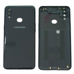 BACK COVER + CAMERA FRAME SAMSUNG A10S A107 SCOCCA COPRIBATTERIA POSTERIORE NERO