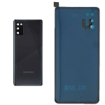 BACK COVER + CAMERA FRAME SAMSUNG A41 SM-A415 SCOCCA COPRIBATTERIA POSTERIORE NERA