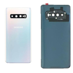BACK COVER + CAMERA FRAME SAMSUNG S10 G973F SCOCCA COPRIBATTERIA POSTERIORE WHITE BIANCO