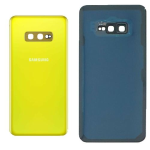 BACK COVER + CAMERA FRAME SAMSUNG S10E SM-G970F SCOCCA COPRIBATTERIA POSTERIORE YELLOW GIALLO