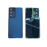 BACK COVER + CAMERA FRAME SAMSUNG S21 ULTRA 5G G998B SCOCCA COPRIBATTERIA POSTERIORE PHANTOM BLUE NAVY / BLU