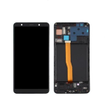 TOUCH SCREEN SCHERMO OLED PER SAMSUNG GALAXY A7 2018 SM-A750FN VETRO LCD DISPLAY CON FRAME