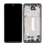 TOUCH SCREEN SCHERMO OLED PER SAMSUNG GALAXY A52S SM-A528B VETRO LCD DISPLAY CON FRAME NERO