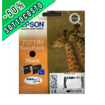 SOTTOCOSTO - EPSON T0711 ink cartridge black high capacity 2 x 11.1ml 2-pack blister without alarm - C13T07114H10