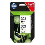 HP 302 Ink Cartridge Combo 2-Pack BK/COL - X4D37AE