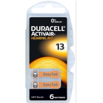 DURACELL - Batterie Specialistiche ActivAir DA13 Acustiche - 6 PK 5000394000000 - DUR13