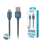Cavo Forever Tornado USB/Type C 1 mt. 2A Jeans - 00430315
