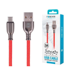 Cavo Forever Tornado USB/Type C 1 mt. 3A Rosso - 00430313