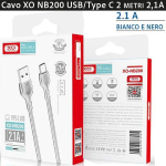 Cavo XO NB200 USB/Type C 2 mt. 2,1A Bianco - 00430291
