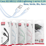Cavo XO NB212 USB/Lightning 1 mt. 2,1A Blu - 00430293