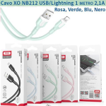 Cavo XO NB212 USB/Lightning 1 mt. 2,1A Verde - 00430294