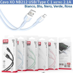 Cavo XO NB212 USB/Type C 1 mt. 2,1A Blu - 00430374
