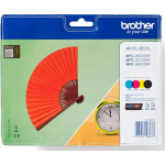 BROTHER LC-129XL Multipack Inkjet BK-C-M-Y Standard Capacity BK 2400 COL 1200 pagine 4 pack blister Without Alarm - LC129XLVALBP