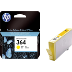 HP 364 original ink cartridge yellow standard capacity 3ml 300 pages 1-pack with Vivera ink - CB320EE