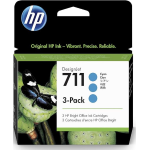 HP 711 original ink cartridge cyan standard capacity 3-pack - CZ134A