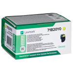 LEXMARK 71B20Y0 3K Return Program Yellow Toner Cartridge CS/CX317 417 517 - 71B20Y0
