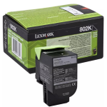LEXMARK 802K toner cartridge black low capacity 1.000 pages 1-pack return program - 80C20K0