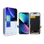 DISPLAY LCD JK FHD INCELL COF PER APPLE IPHONE 13 TOUCH SCREEN VETRO SCHERMO FRAME NERO (IC Intercambiabile)