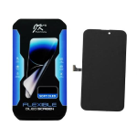 DISPLAY LCD JK SOFT OLED PER APPLE IPHONE 15 PRO TOUCH SCREEN VETRO SCHERMO FRAME NERO (IC Intercambiabile)