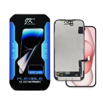 DISPLAY LCD JK SOFT OLED PER APPLE IPHONE 15 TOUCH SCREEN VETRO SCHERMO FRAME NERO