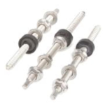 VITE DOPPIO FILETTO ASSEMBLATA CON DADI FLANGIATI E EPDM 7-M10X300-A2