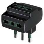 ADATTATORE MULTIPRESA S17+3P17/11 NERO