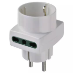 ADATTATORE MULTIPRESA S31+2P17/11+P30 BIANCO