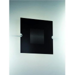 LAMPADA DA PARETE O PARETE SOFFITTO GYRA 30 NERO - SERIGR.PLATI/CR