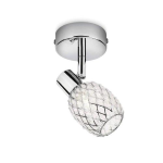 DELTOID FARETTO SINGOLO CROMATO IN METALLO 1 LUCE