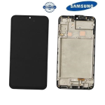 TOUCH SCREEN SCHERMO ORIGINALE SERVICE PACK PER SAMSUNG GALAXY A24 4G A245F NERO VETRO LCD DISPLAY CON FRAME GH82-31240A / GH82-31241A