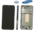 TOUCH SCREEN SCHERMO ORIGINALE SERVICE PACK PER SAMSUNG GALAXY S23 PLUS 5G S916B VERDE / GREEN CON FRAME VETRO LCD DISPLAY GH82-30476C / GH82-30477C / GH82-31123C