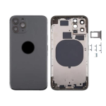 SCOCCA COMPLETA CON TELAIO POSTERIORE BACK COVER COPRIBATTERIA PER APPLE IPHONE 11 PRO NERO BLACK