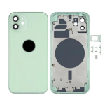 SCOCCA COMPLETA CON TELAIO POSTERIORE BACK COVER COPRIBATTERIA PER APPLE IPHONE 12 VERDE GREEN