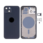 SCOCCA COMPLETA CON TELAIO POSTERIORE BACK COVER COPRIBATTERIA PER APPLE IPHONE 13 MINI NERO BLACK